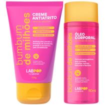Kit Bumbum De Milhoes Creme Antiatrito E Foliculite + Oleo Corporal Termogenico Labotrat 110ml