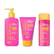Kit Bumbum de Milhões Labotrat Creme Firmador Óleo Corporal e Creme Antiatrito Foliculite e Flacidez Kit Bumbum de Milhões Labotrat Creme Firmador Óleo Corporal e Creme Antiatrito Foliculite e Flacidez