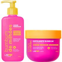 Kit Bumbum de Milhoes Labotrat LabPOP Fixador e Esfoliante Corporal Promove Limpeza e Pele Firme