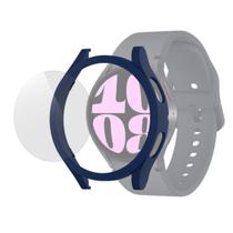 Kit Bumper + Película Hydrogel Para Galaxy Watch 6 - Azul Marinho