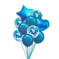 Kit Buquê Balões Azul - 10 Unidades
