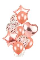 Kit Buque Balões Látex E Metalizado Kit C/8 Balões Kit Buque Balões Látex E Metalizado Kit C/8 Balões