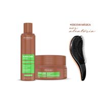 Kit Burix Care Shampoo Máscara Pós Química Prohall + Escova