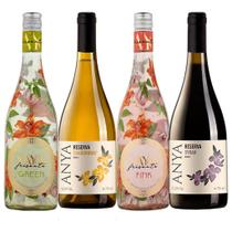 KIT Buy Myself Flowers 2 Frisantes 1 Vinho Tinto 1 Vinho Branco Para Presentear com Estilo