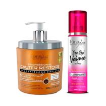 Kit Bye Bye Liso Mágico e Másc. Cauter Restore Forever Liss