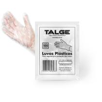 Kit c/ 02 pcts. de luva plastica pe descartavel c/ 100 un.