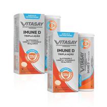 Kit c/ 02 Suplemento Alimentar Vitasay Imune D 10 Compr. Efervescentes