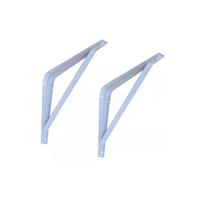 KIT C/ 02 SUPORTES MÃO FRANCESA 30 X 35 cm - 12 X 14" BRANCO