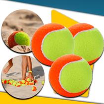 Kit c/ 03 bolas bolinha beach tennis nova profissional tênis