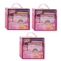 Kit C/ 03 Livro-Box - PRINCESAS - C/ Canetas E Acess. Lembrancinha Festa Aniversário