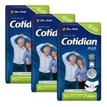 Kit c/ 03 pacotes fralda geriátrica Intensa Cotidian PLus XG - Softys