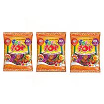 Kit C/ 03 Pacotes Pirulito FacePop Apito de 50un, 450g cada - Dori Kit C/ 03 Pacotes Pirulito FacePop Apito de 50un, 450g cada - Dori