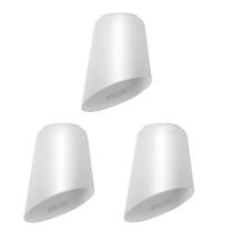 Kit c/ 03 Un. Tulipa Plástica Moderna Pata de Vaca p/ Lustre e Ventilador de Teto Universal