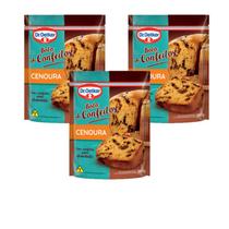 Kit c/ 03un Bolo de Cenoura + Confeitos 300g - Dr. Oetker Kit c/ 03un Bolo de Cenoura + Confeitos 300g - Dr. Oetker