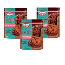 Kit c/ 03un Bolo Morango + Confeitos 300g - Dr. Oetker