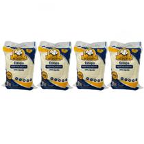 Kit C/ 04 Estopas Para Limpeza 1.600g 100% Algodão Resinorte