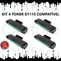 Kit C/04 Un Toner MLT-D111S D111S Compatível Com M2070w M2020w M2070 2070w M2022W