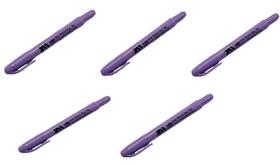 Kit c/ 05 canetas marcadora de pele paa cirurgia ponta regular