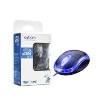 Kit c/ 05 Mini Mouse Óptico USB 1000Dpi LED Exbom MS-10