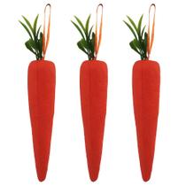 Kit C/ 06 Cenouras Coelho Da Páscoa 20 cm Decoração