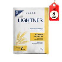 Kit C/06 Lightner Gérmen de Trigo Pó Descolorante 20g