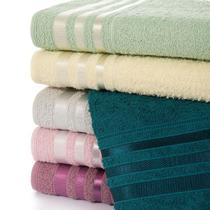 Kit C/06 Toalhas De Banho Marselha 70x140cm 100% Algodão