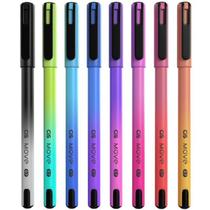 Kit c/ 08 Canetas Esferográfica Move 0.7mm CIS