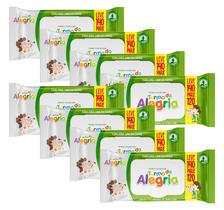 Kit C/08 Lenço Umedecido Turma da Alegria - Leve 140 Pague 120