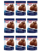 Kit c/ 09un Sorvete em Pó Chocolate 150g (Ref. 71310) - Dr. Oetker
