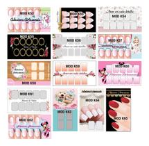 Kit c/1.000 Cartões P/Fazer Adesivos Artesanal e 1.000 Saquinho