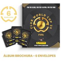 Kit C/ 1 Álbum Brochura 6 Envelopes De Figurinhas CLUB WORLD CUP 25 Kit C/ 1 Álbum Brochura 6 Envelopes De Figurinhas CLUB WORLD CUP 25
