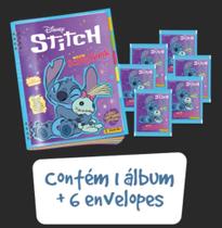 Kit C/ 1 Álbum Brochura + 6 Envelopes De Figurinhas Stitch Kit C/ 1 Álbum Brochura + 6 Envelopes De Figurinhas Stitch