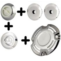 Kit c/ 1 dreno c/rasgo 150x50/ 2 retorno fixo/ 1 aspiração/ 1 niveldor s/ alivio - inox 316l Kit c/ 1 dreno c/rasgo 150x50/ 2 retorno fixo/ 1 aspiração/ 1 niveldor s/ alivio - inox 316l