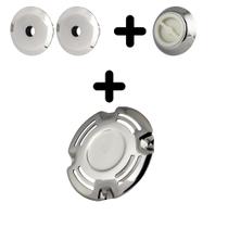 Kit c/ 1 dreno c/rasgo 150x50/ 2 retorno fixo/ 1 aspiração - inox 316l Kit c/ 1 dreno c/rasgo 150x50/ 2 retorno fixo/ 1 aspiração - inox 316l