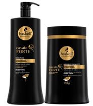 Kit c/ 1 shampoo cavalo forte 1l haskel l e mascara 900g