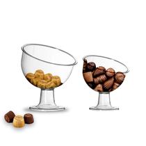 Kit C/ 1 Taça Inclinada Grande e 1 Taça Inclinada Média Kit C/ 1 Taça Inclinada Grande e 1 Taça Inclinada Média