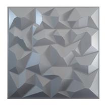 Kit C/ 10 (2,5 mt2 ) Placas Revestimento Parede Alto Relevo Painel 3d Montanha Cinza