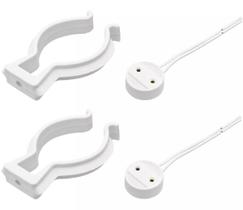 Kit C/ 10 Abraçadeira Lampada T8 + 10 Soquete T8 C/ Rabicho