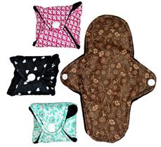 Kit C/10 Absorvente Ecológico Reutilizável De Pano Kit C/10 Absorvente Ecológico Reutilizável De Pano