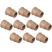 Kit c/10 Adaptador Curto Soldável 25mm x 3/4" P/ Caixa d'Água Kit c/10 Adaptador Curto Soldável 25mm x 3/4" P/ Caixa d'Água