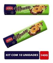 Kit C/10 Adria Mousse 130g Limao / Chocolate