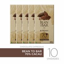 Kit c/10 Barras de Chocolate Expressus Kakaw Bean To Bar 70% De Cacau