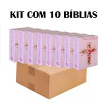 Kit C/ 10 Biblias Sagrada P/ Evangelismo Ed. Promessas Feminina - Kings Cross