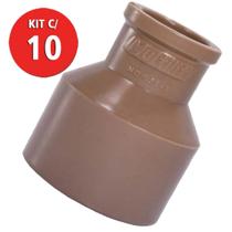 Kit C/ 10 Bucha de Redução Soldavel Longa 50 x 20mm Multilit Kit C/ 10 Bucha de Redução Soldavel Longa 50 x 20mm Multilit