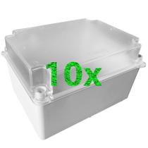 KIT c/10 Caixa De Passagem Sobrepor Elétrica 11x15x9 Branca