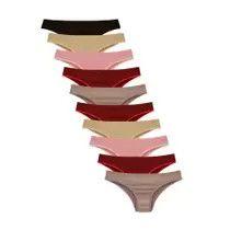 Kit c/ 10 calcinha tipo biquini tanga sem costura microfibra