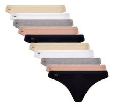 Kit C/10 Calcinhas Fio Loba Lupo Cotton Conforto Macia 40355 Kit C/10 Calcinhas Fio Loba Lupo Cotton Conforto Macia 40355