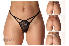 Kit C/10 Calcinhas String Luxo Mini Nano Nude Fio Dental