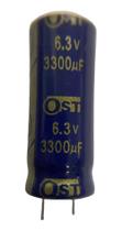 Kit C/ 10 Capacitor Eletrolítico 3300uf 6.3v 10x25mm