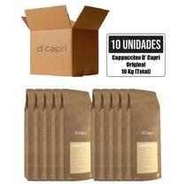 Kit C/ 10 Cappuccino Em Pó Tradicional 1 Kg Di Capri Premium